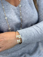 Pearl Open Tube Bracelet