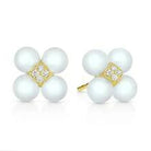 Yellow Gold and Pearl Sequence Earring