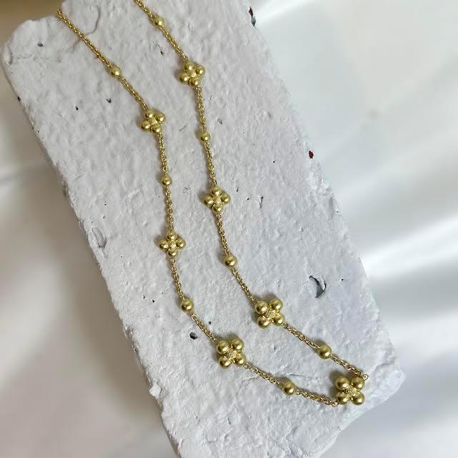 Golden Orbit Sequence Necklace 18"