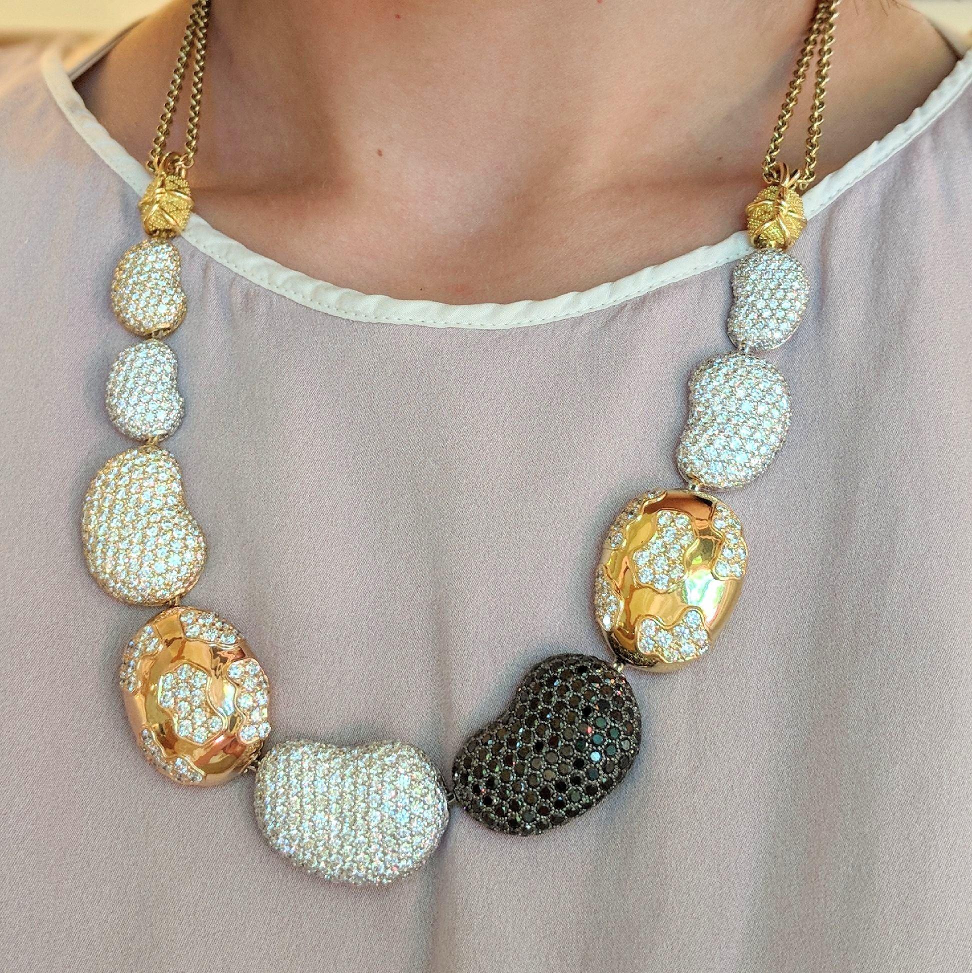 Yellow Gold #7 Partial Pave Rocca Bead