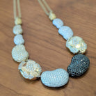 Yellow Gold #7 Partial Pave Rocca Bead