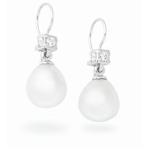 Paul Morelli Pearl & Diamond Cube Earring