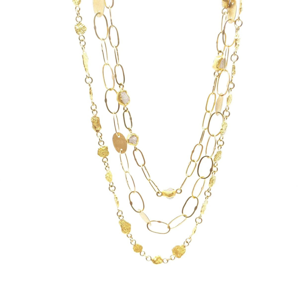 Oval Links with Elements Necklace