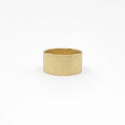 Hammered Yellow Gold Cigar Band Ring