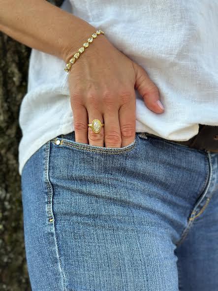 Yellow Gold and Diamond Bracelet