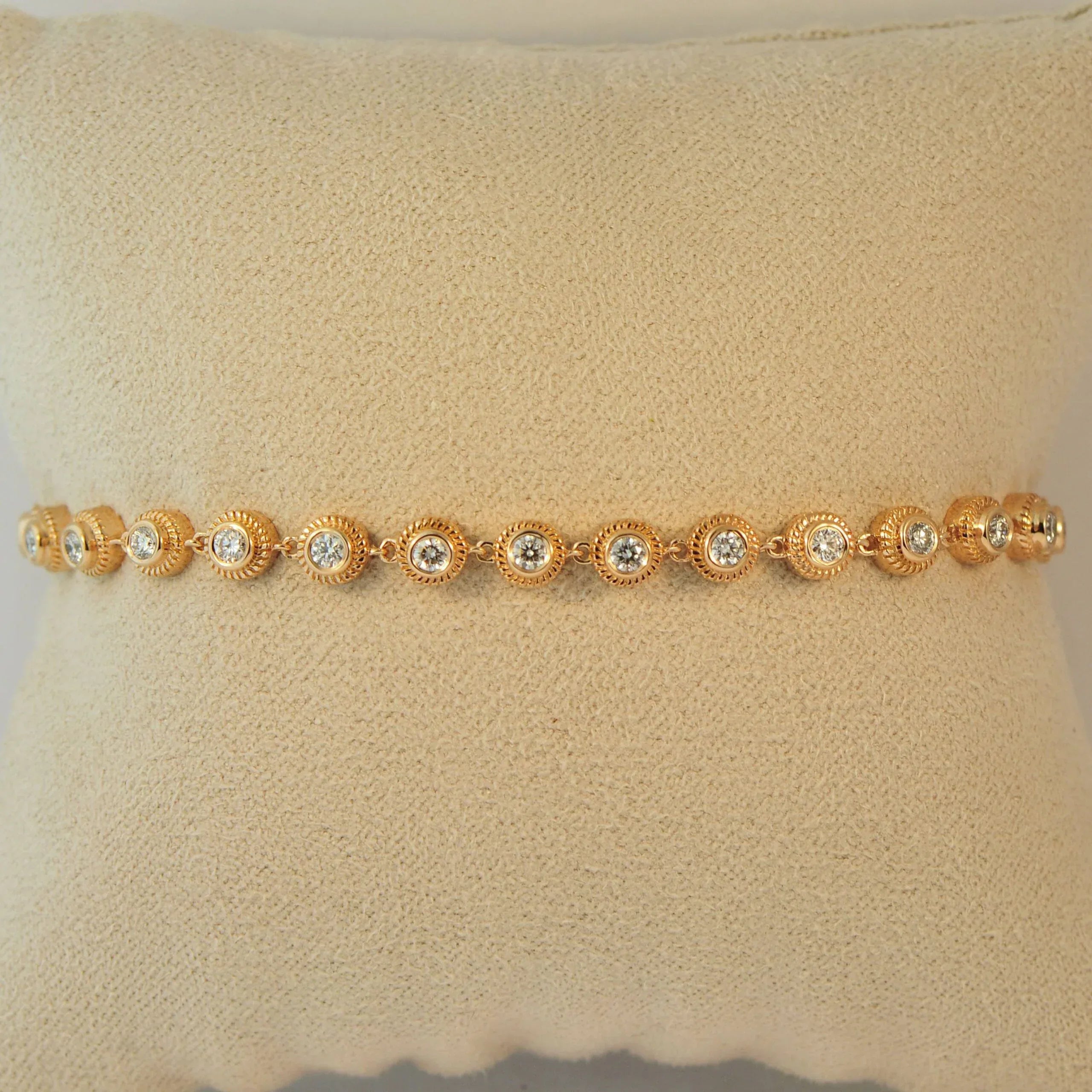 Rahaminov Rose Gold Beaded Bracelet