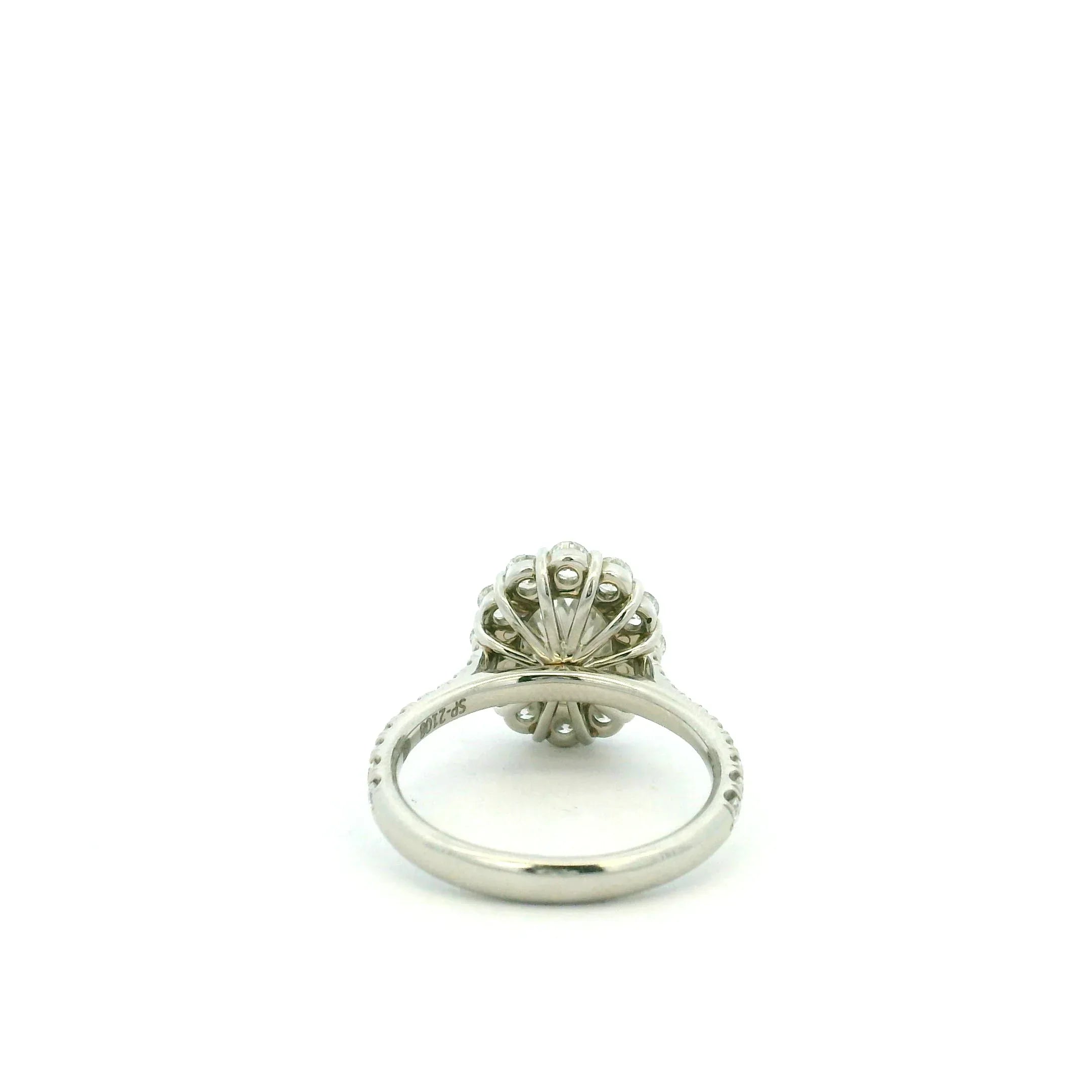 Oval Diamond Cluster Ring 1.50 CT