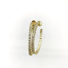 Rahaminov Milgrain Bezel Hoop Earrings