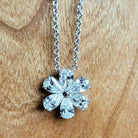 Diamond Flower Pendant
