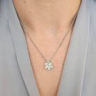 Diamond Flower Pendant