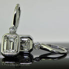 3.0 ct. Emerald Cut Diamond Earrings