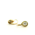 18 Karat Yellow Gold and Diamond Drop Earrings