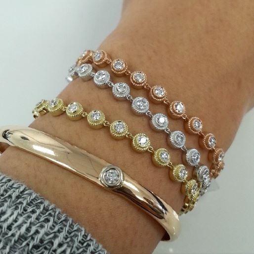 Rahaminov White Gold Beaded Bracelet