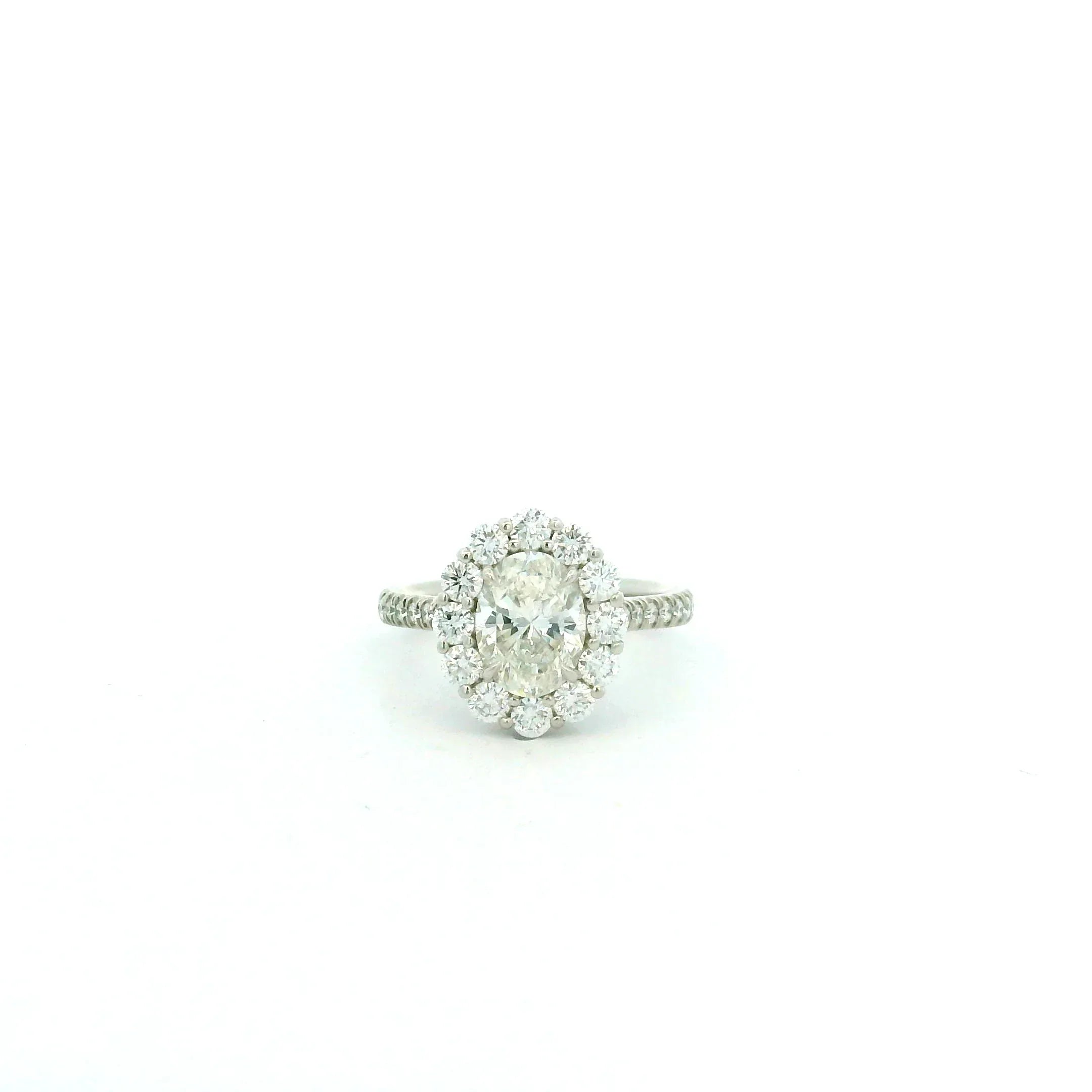 Oval Diamond Cluster Ring 1.50 CT