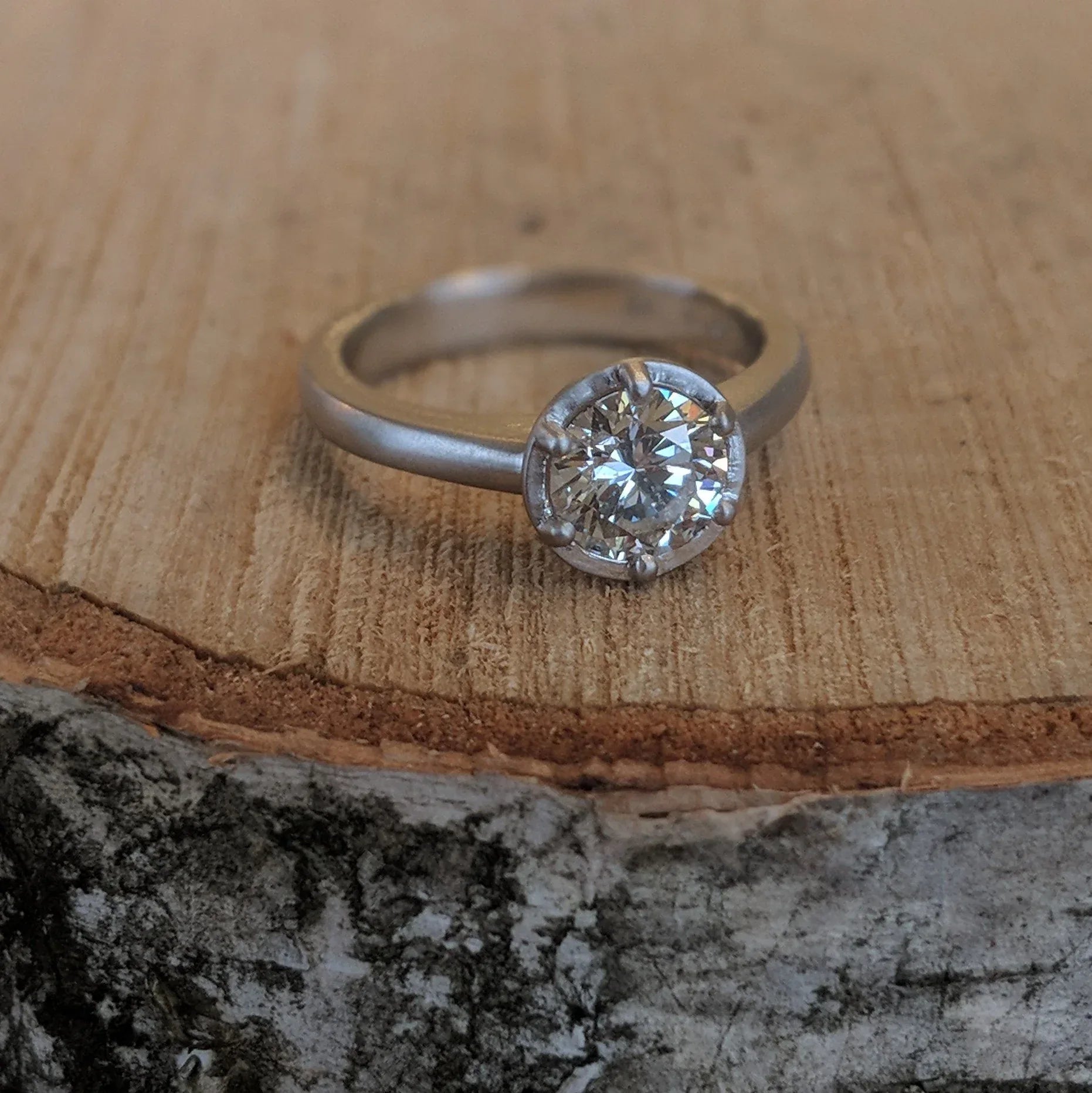 6-Point Engagement Ring in Platinum