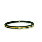 Hinged Ridge Cuff with Diamond