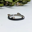 Cobalt Chrome Side Stacking Hemp Band