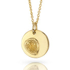 Fingerprint Large Circle Pendant