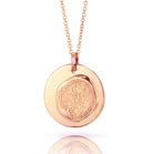 Fingerprint Large Circle Pendant