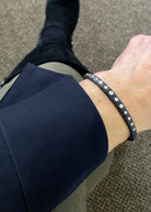 Cobalt Chrome and Diamond Hinge Bracelet
