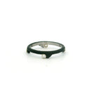 Cobalt Chrome Side Stacking Hemp Band