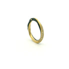 Gold and Cobalt Chrome Diamond 'Eclipse' Band