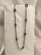 Yellow Gold, Cobalt Chrome Link Necklace