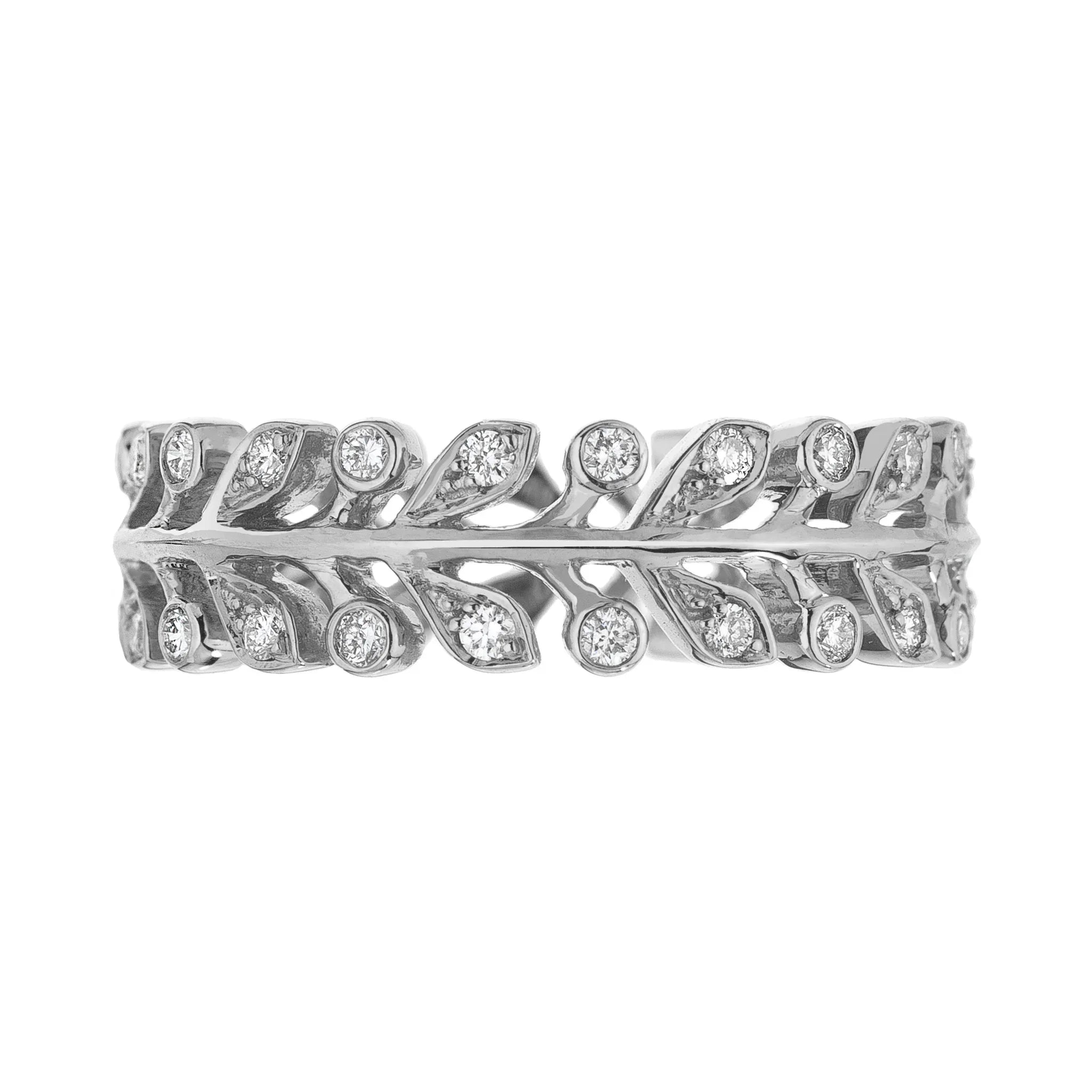 White Gold Vine Ring