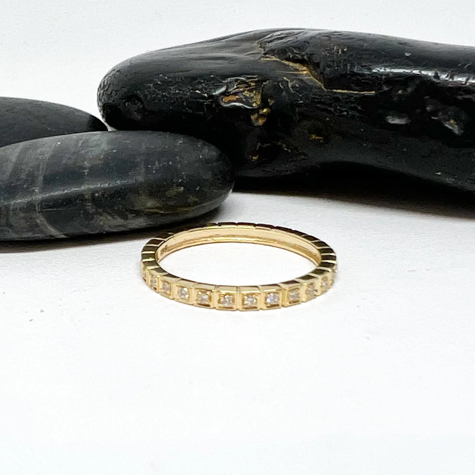 Yellow Gold and Diamond Mini Devon