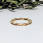 Sethi Couture Burnt Orange Channel Set Ring