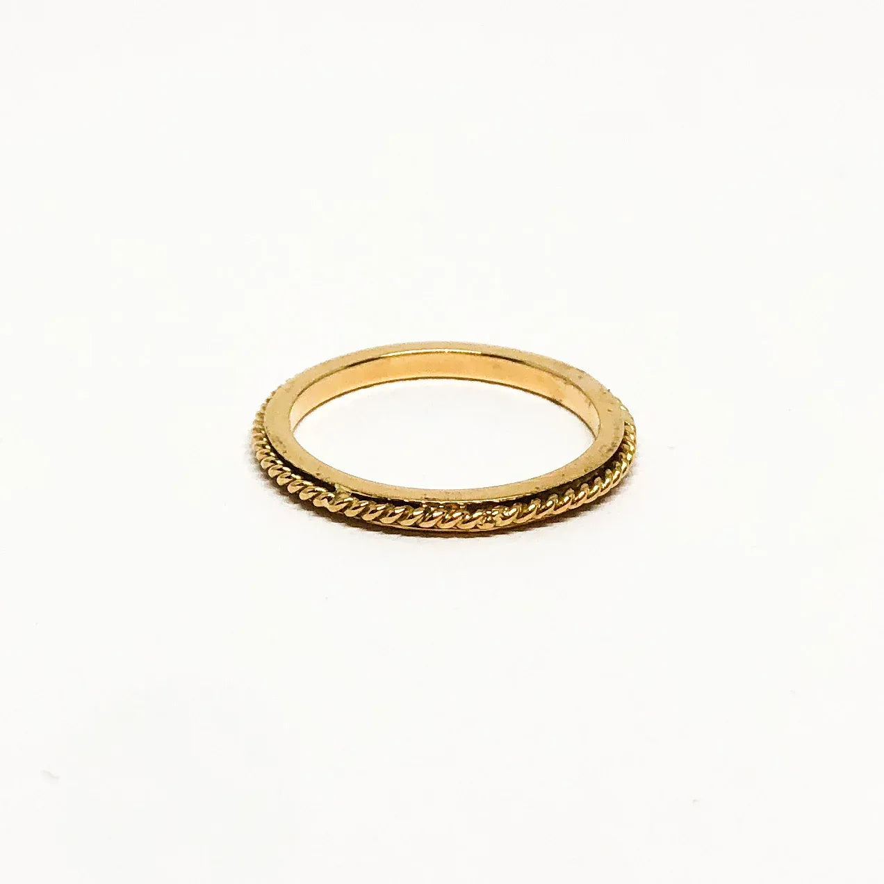 Yellow Gold Rope Channel Band