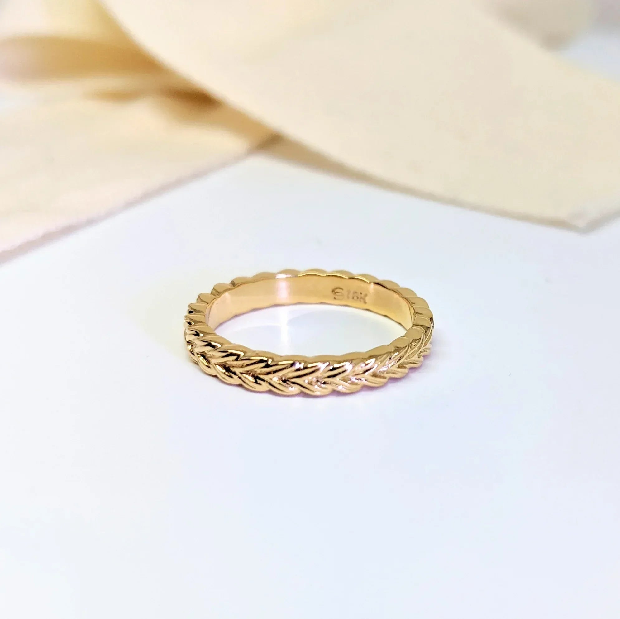 Yellow Gold Braid Ring