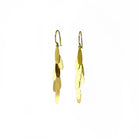 Yellow Gold Daisy Long Earrings