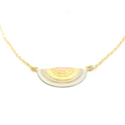 Rainbow Gold Sun Halo Pendant