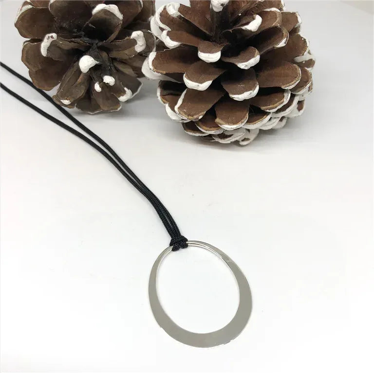 34 MM Oval Eclipse Pendant