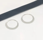 Matte Silver 24mm Hoops