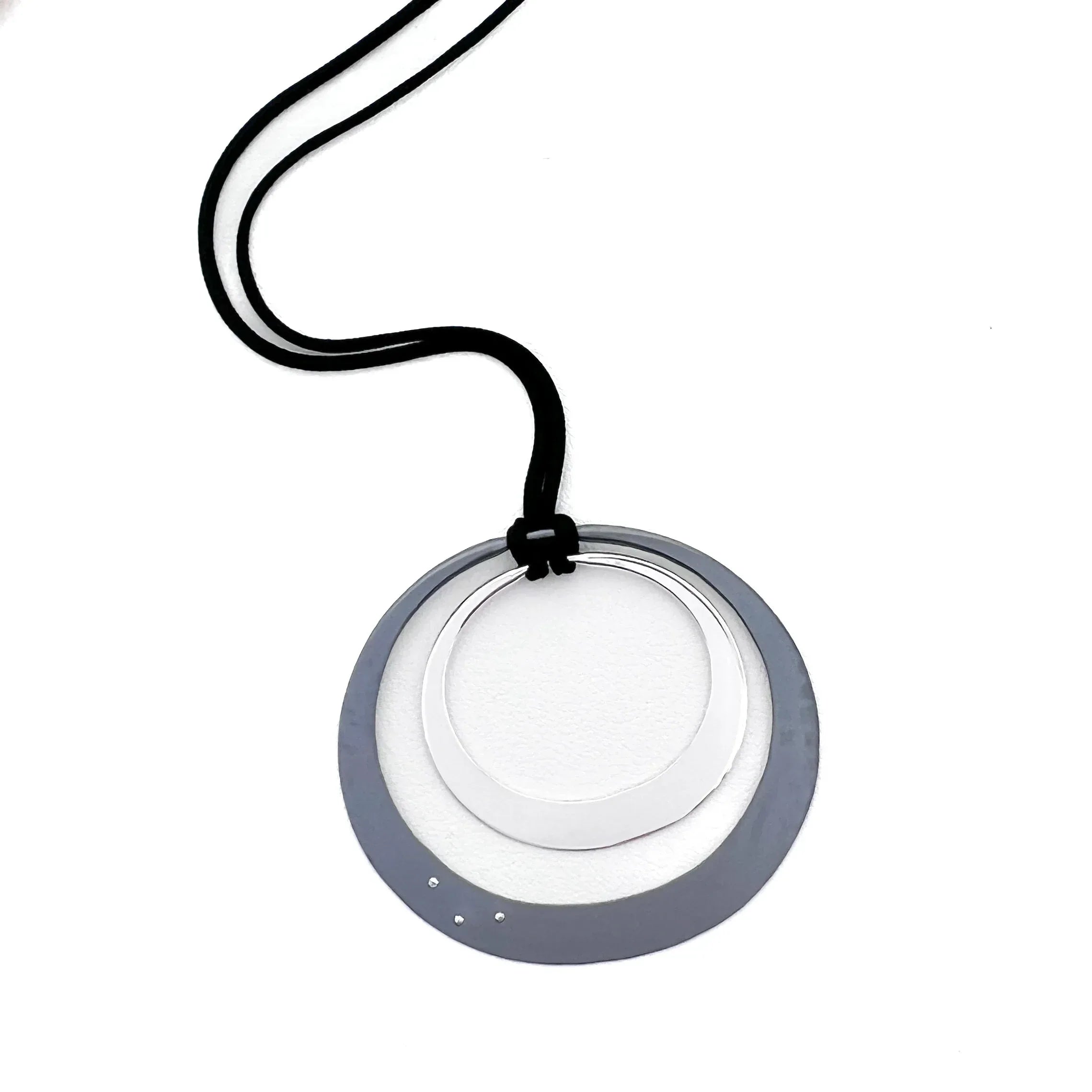 Eclipse Lunar Pendant with Diamonds