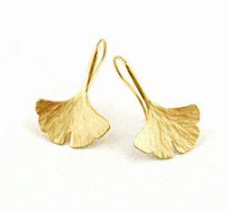 Toby Pomeroy Ginkgo Leaf Earrings (Small)