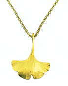 Toby Pomeroy Ginkgo Leaf Pendant (Small)