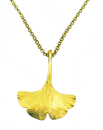 Toby Pomeroy Ginkgo Leaf Pendant (Small)