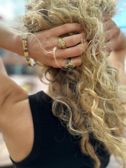Yellow Gold Oval Diamond Halo Ring