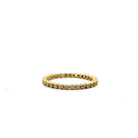 18 karat Yellow Gold and Diamond Bezel Eternity Band