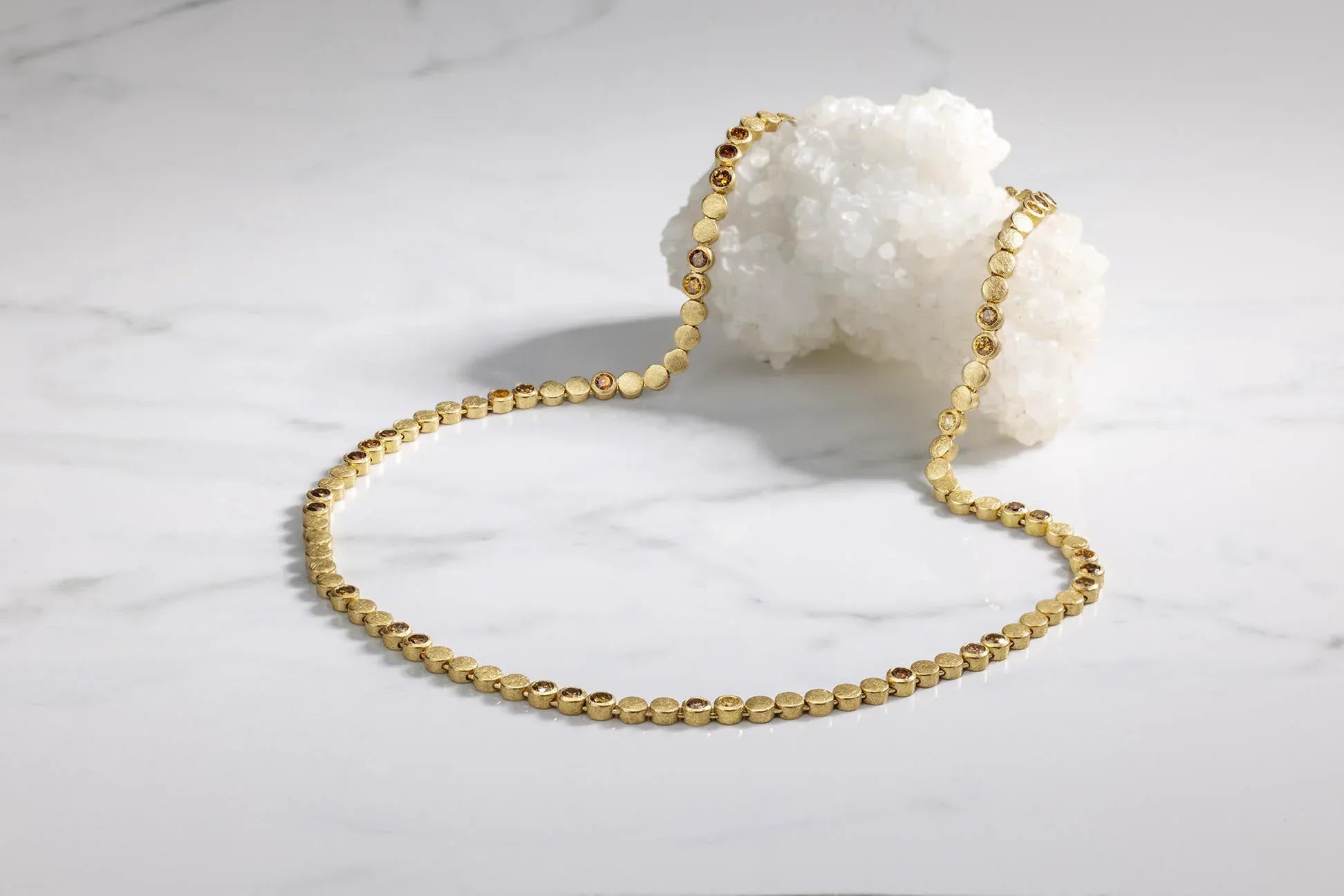 18 karat Yellow Gold and Diamond Necklace