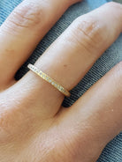 Yellow Gold Brilliant Cut Diamond Flush Set Eternity Band