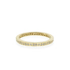 Yellow Gold Brilliant Cut Diamond Flush Set Eternity Band