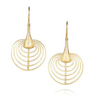 18 Karat Yellow Gold and Diamond Earrings