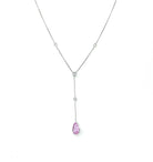 White Gold and Pink Sapphire Lairat