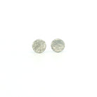 Platinum Large Disk Earrings