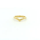 18 karat Yellow Gold Polished V Band