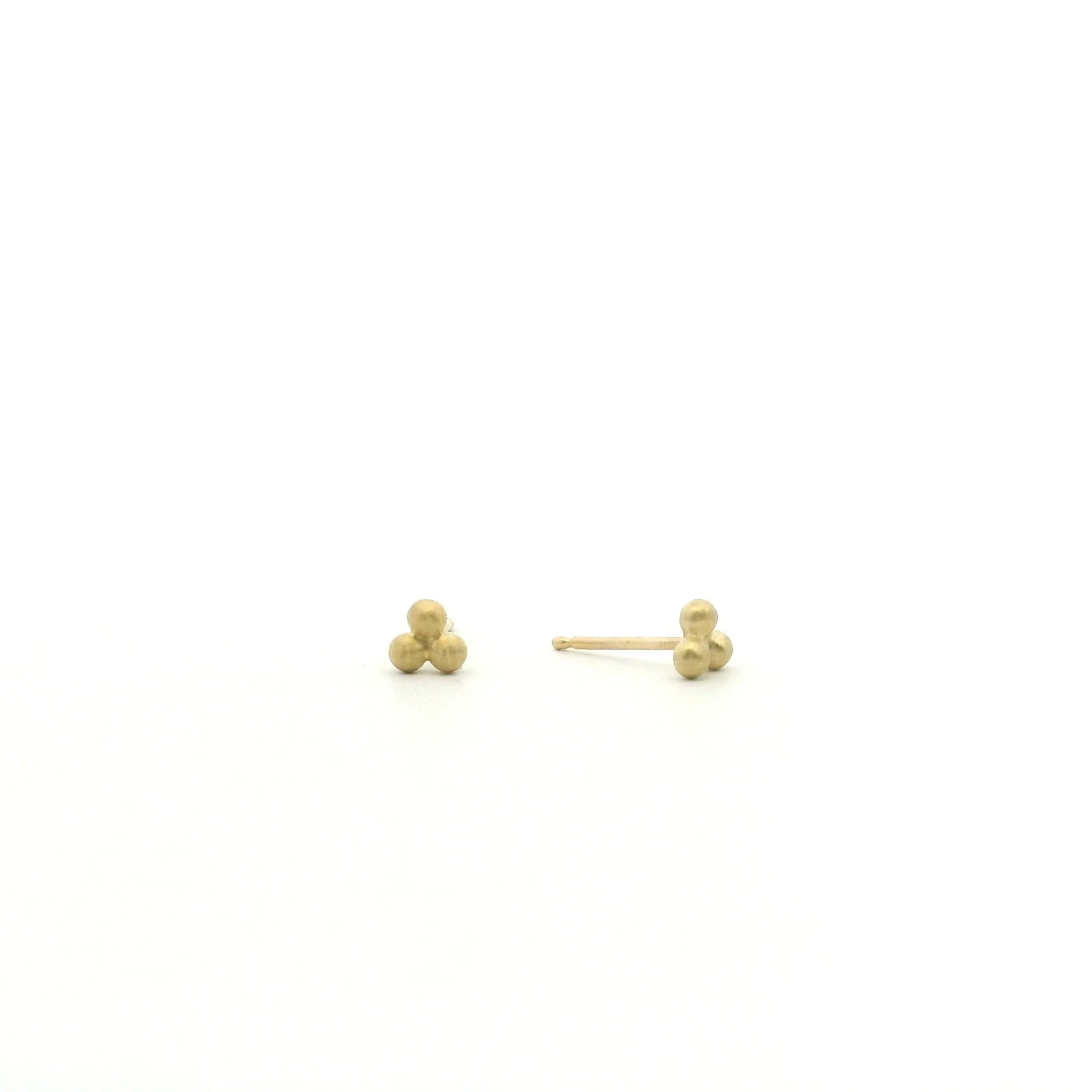 18 karat Yellow Gold Large Trio Earrings